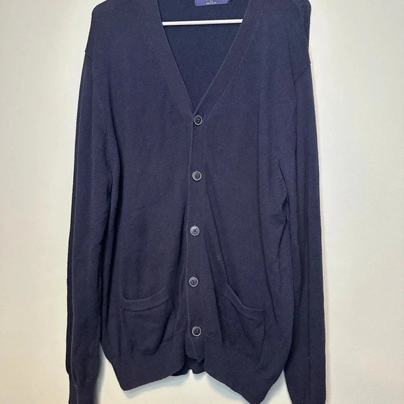 Men’s‎ XL navy blue J.Crew button cardigan - Picture 4 of 4